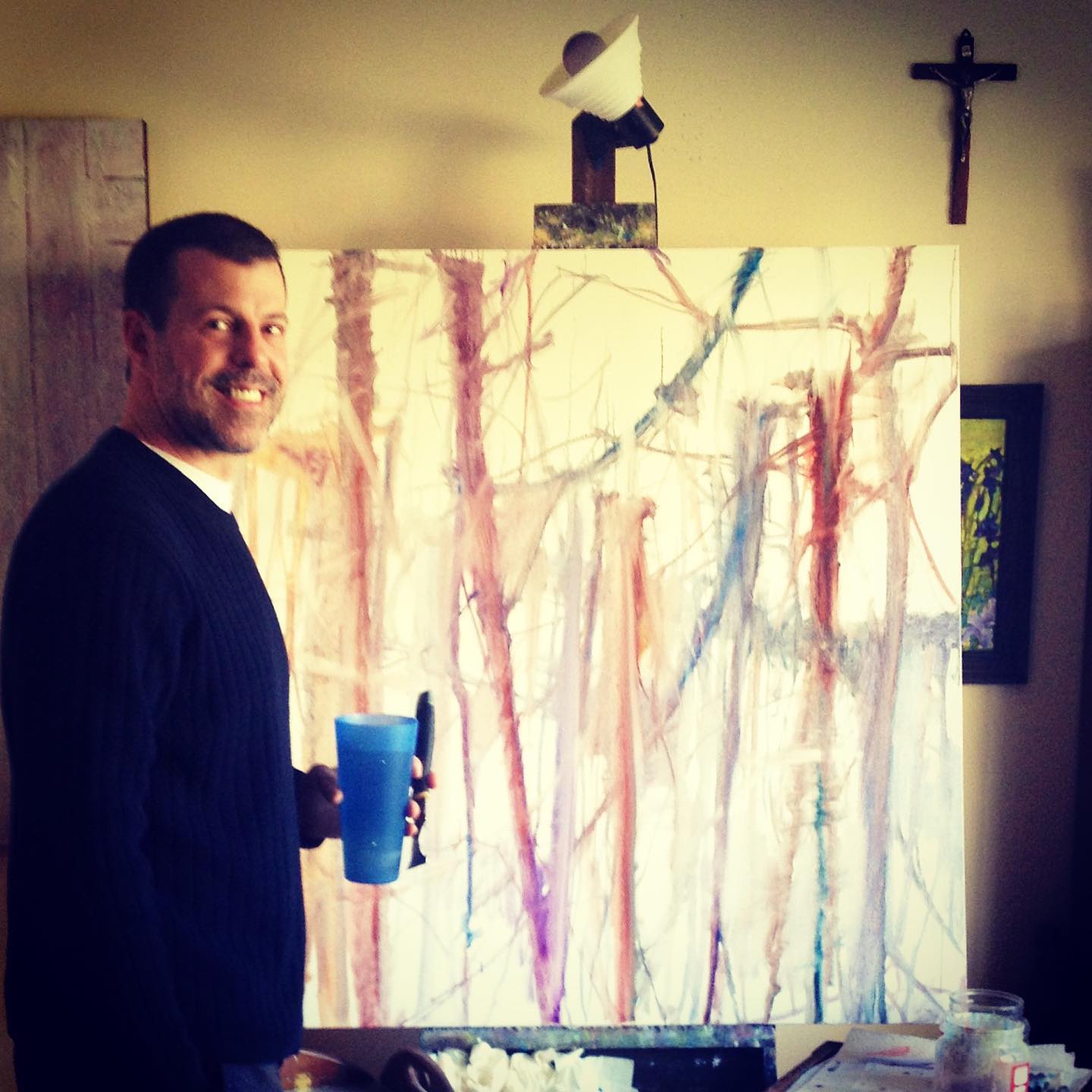 Alan Robinson, professional fine artist and Nashville house painter
